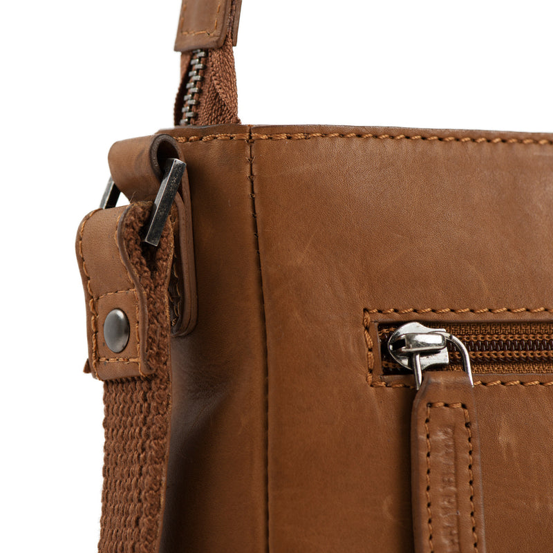 The Chesterfield Brand Mumbai Sac à Bandoulière Cognac C48.117231-zoom-