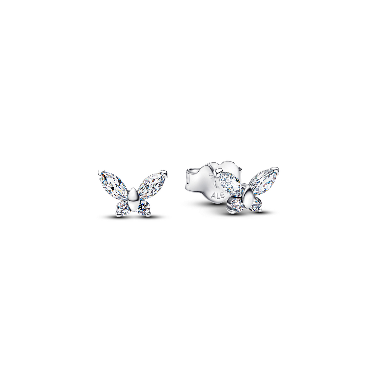 Pandora Timeless 925 Sterling Silver Butterfly Stud Earrings 294263C01