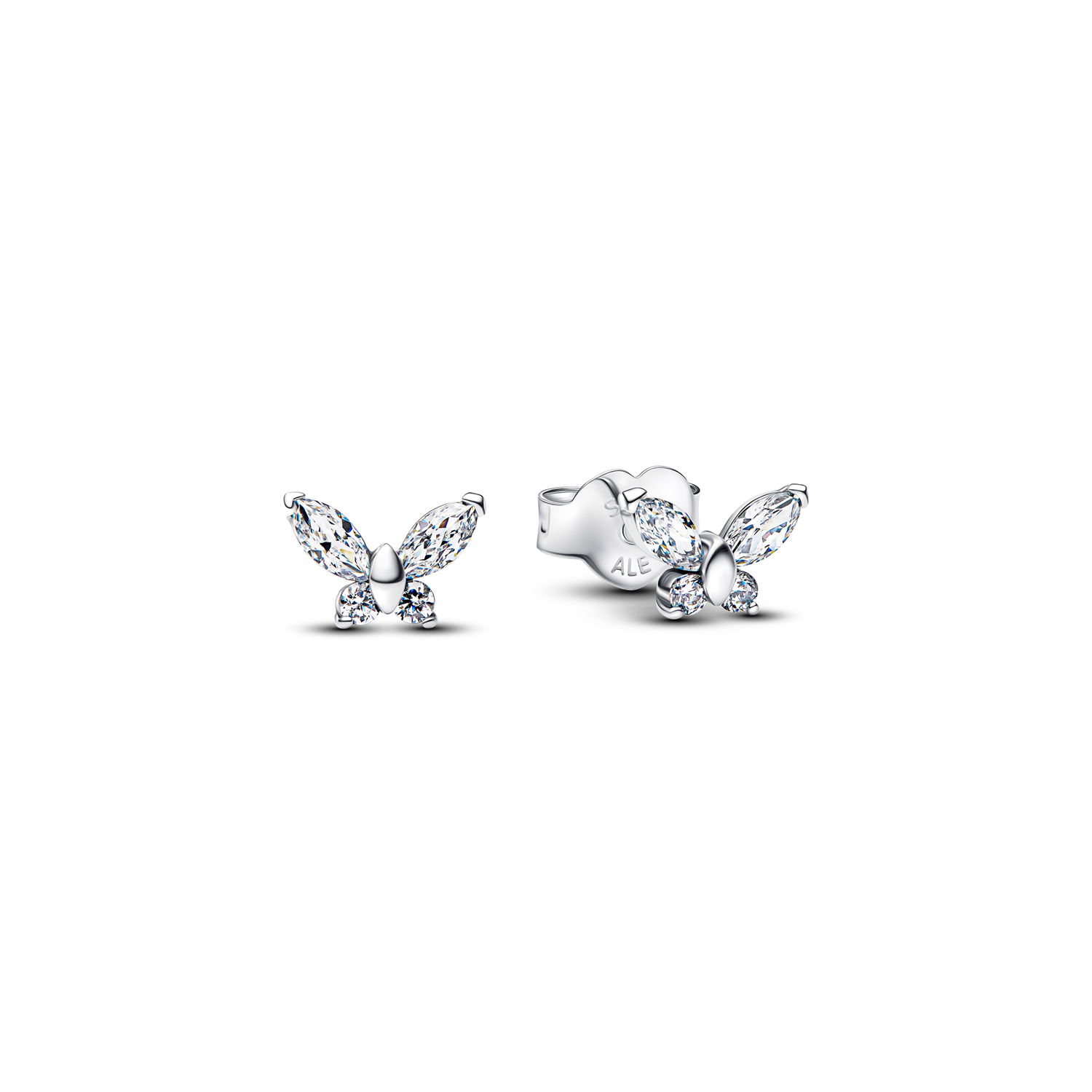 Pandora Timeless 925 Sterling Silver Butterfly Stud Earrings 294263C01
