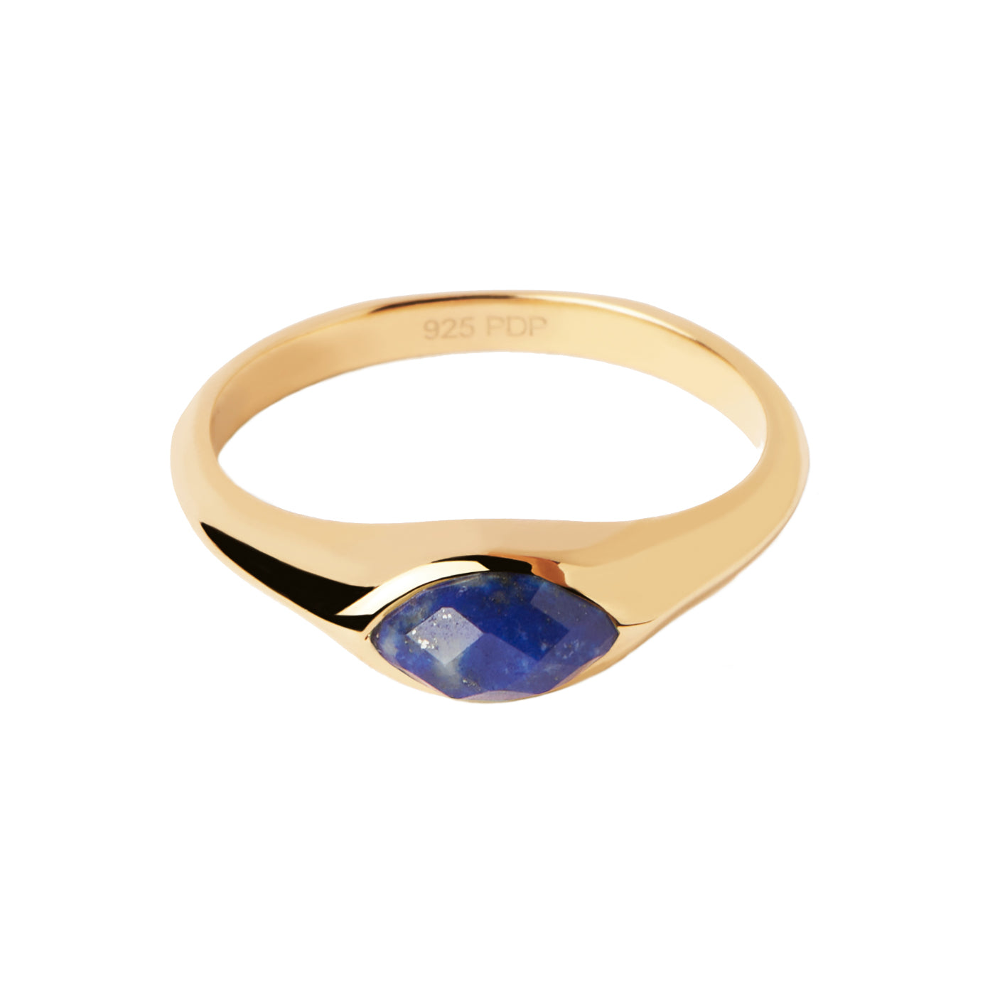 P D Paola made ofilla 925 Sterling Silver Ring AN01-A49-16with18 Carat Gold Plating