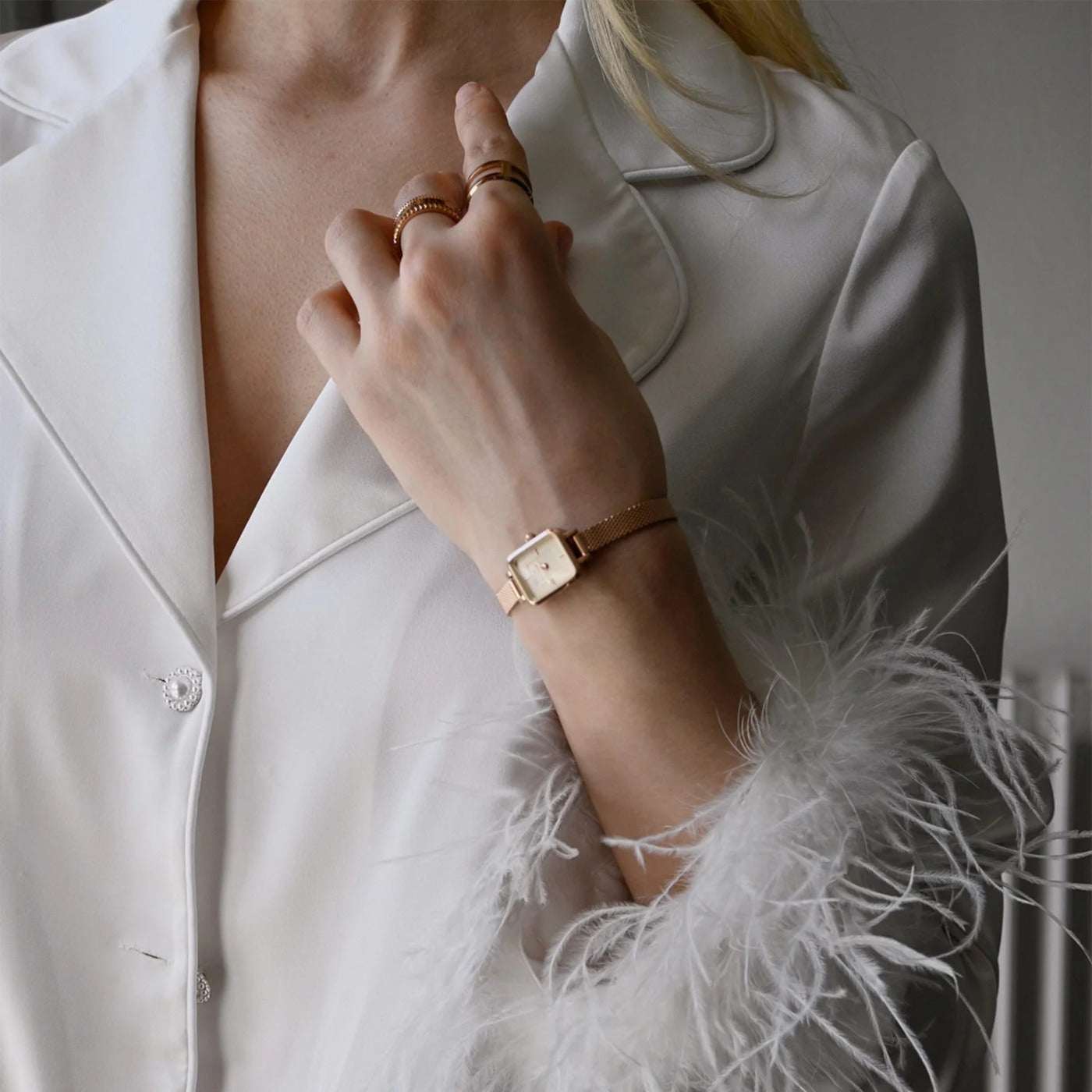 Daniel Wellington Quadro Rose gold Watch DW00100651