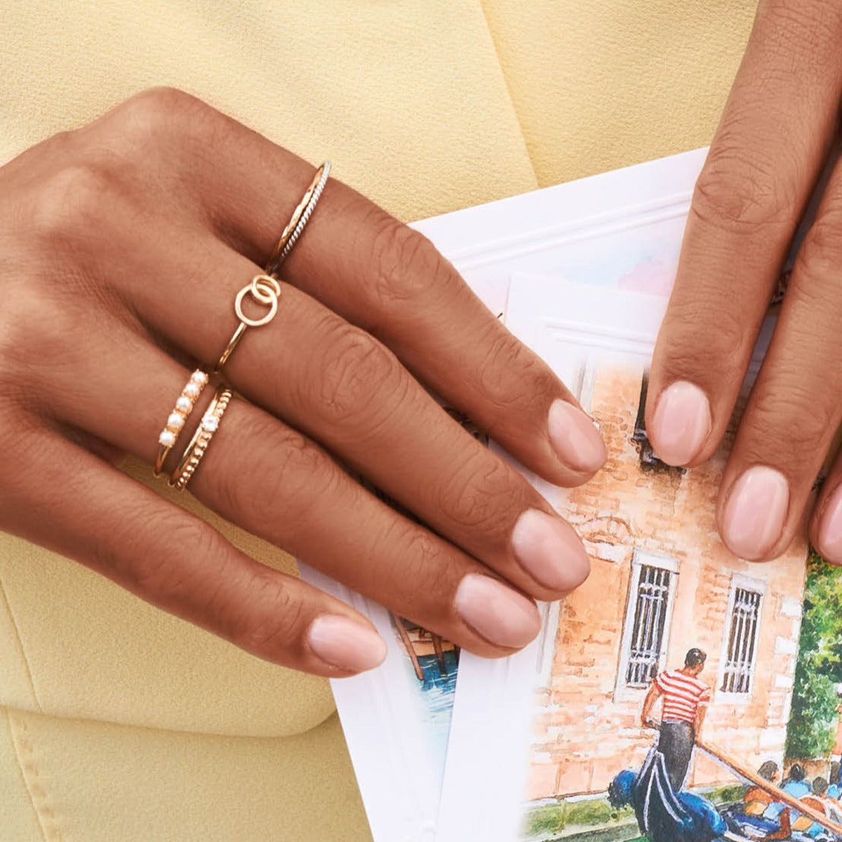 Jackie Gold Gondola 14 Karat Gold Ring JKR24.445-52