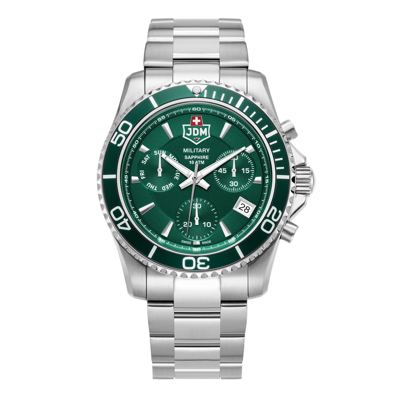 JDM Military Sierra Chrono Montre Verte Pour Hommes JDM-WG019-04-zoom-