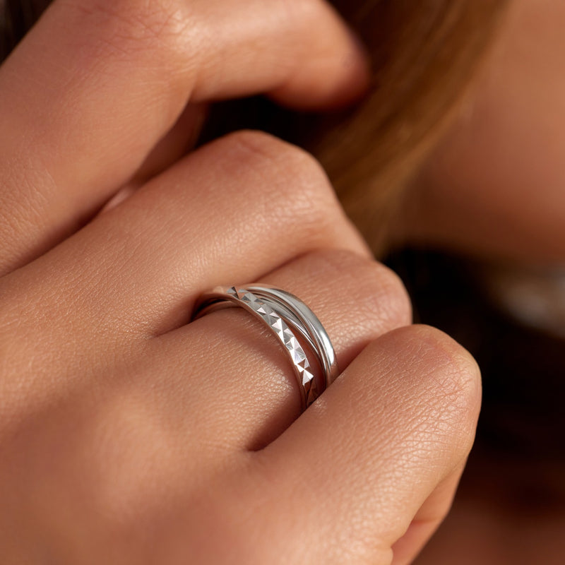 Parte di Me Ponte Vecchio Bague Lucilla en argent sterling 925 avec diamants taille Ponte Vecchio PDM33073-48-zoom-