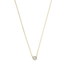 Violet Hamden Venus 925 Sterling Silver Gold-coloured Necklace with Birthstone VH340010-JUL