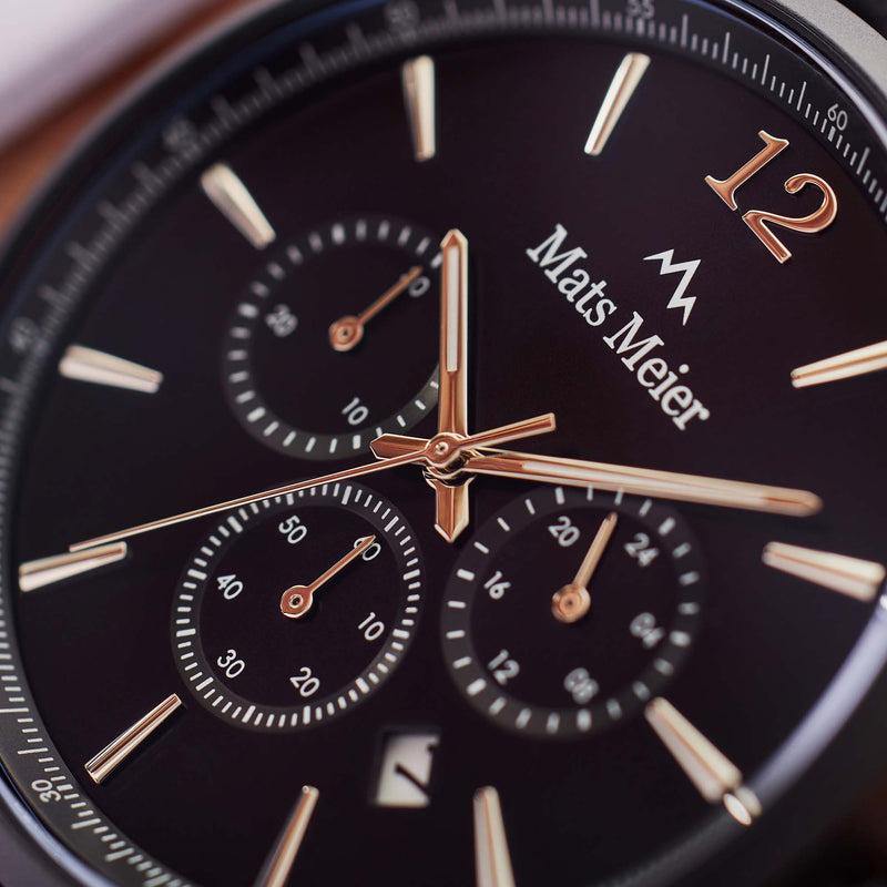 Mats Meier Grand Cornier Femmes Montre Noir MM00102-zoom-