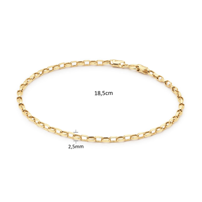 Jackie Gold Cannes Bracelet En Or 14 Carats 585 JKB25.505-zoom-