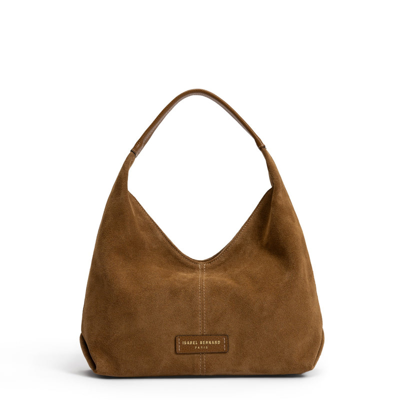 Isabel Bernard Honoré Grace Mini sac à main en suède marron IB21132-130-zoom-