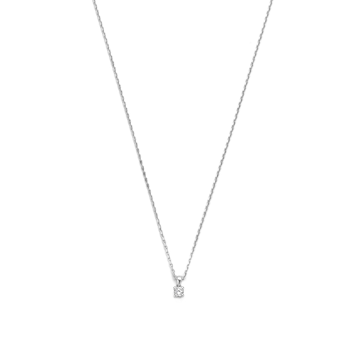 Isabel Bernard De la Paix Celesse 14 Carat Whitegold Necklace | diamond 0.07 ct | IBD350005