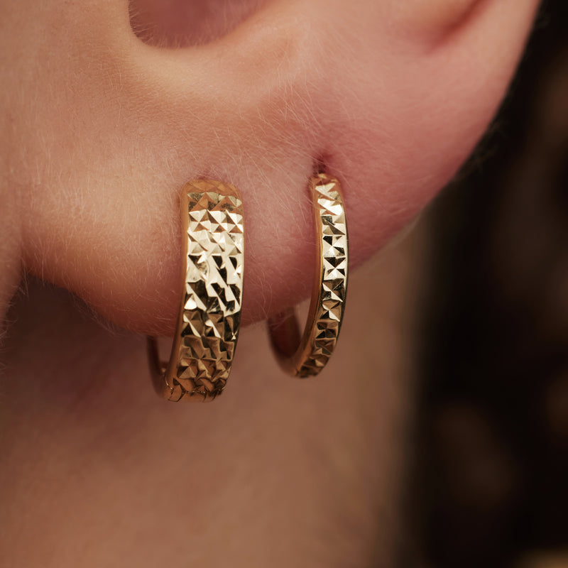 Isabel Bernard Rivoli Femmes Créoles Or 14 carats IB360142-zoom-