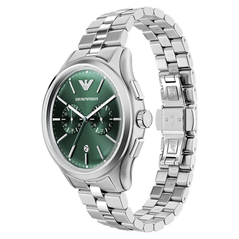Emporio Armani Round Green Dial Watch AR11746-zoom-