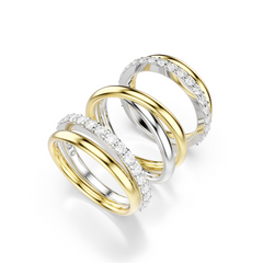 Swarovski Hyperbola Gold Plated Ring 5740413