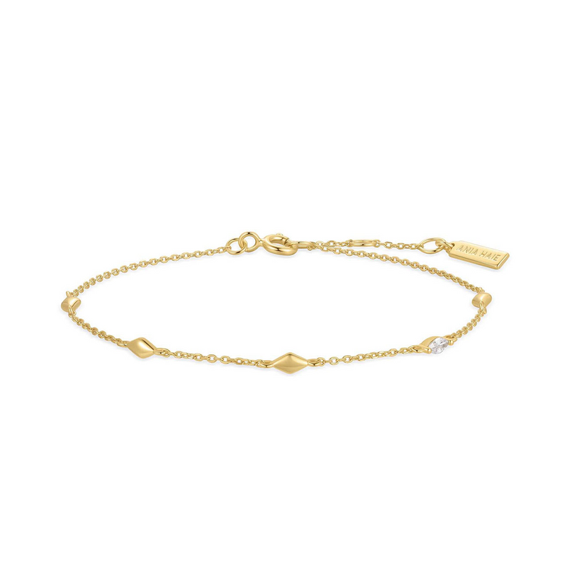 Ania Haie Melodic Poet Gold Multi Rhombus Station Bracelet S AH-B066-03G-zoom-