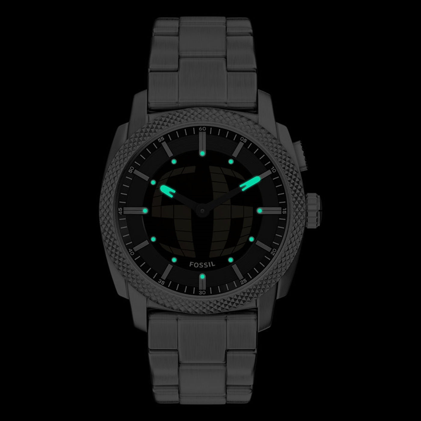 Fossil Machine Round Black Dial Watch FS6157