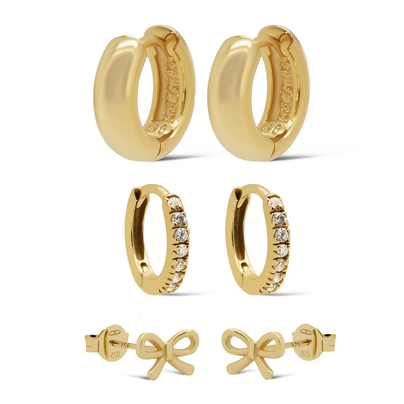 Karma 925 Sterling Silver Boa Earparty EPV46GP-zoom-