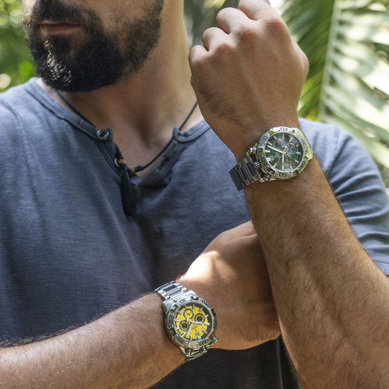 Festina Bullhead Green Chronograph Men's Watch F20743/2-zoom-