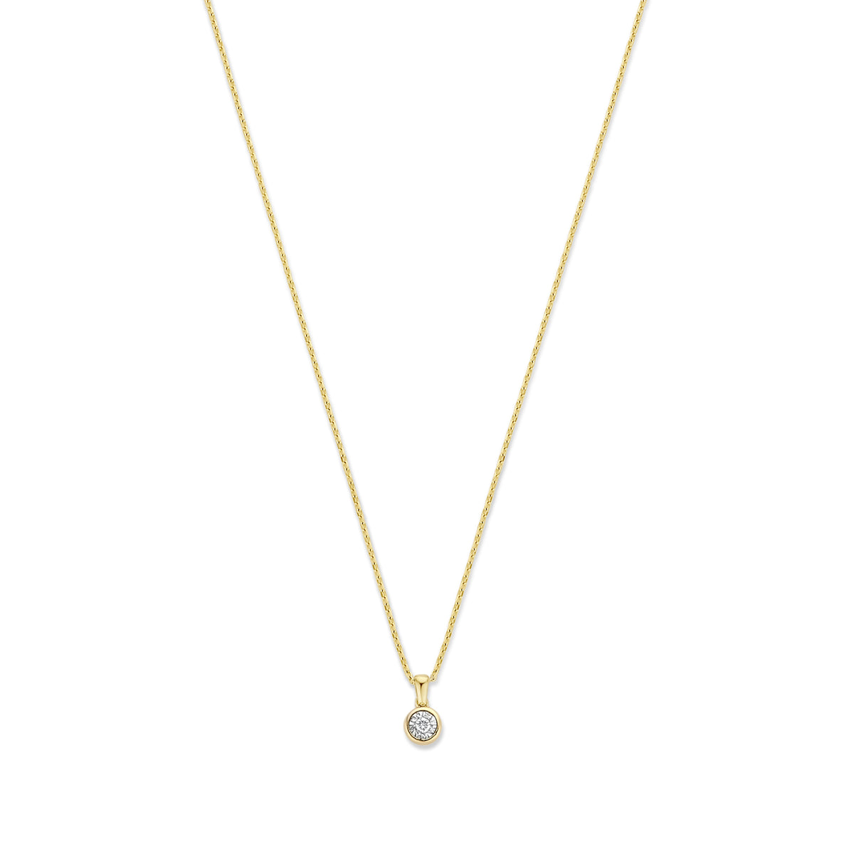 Isabel Bernard De La Paix Inaya 14 Carat Golden Necklace | diamond 0.03 ct | IBD350019