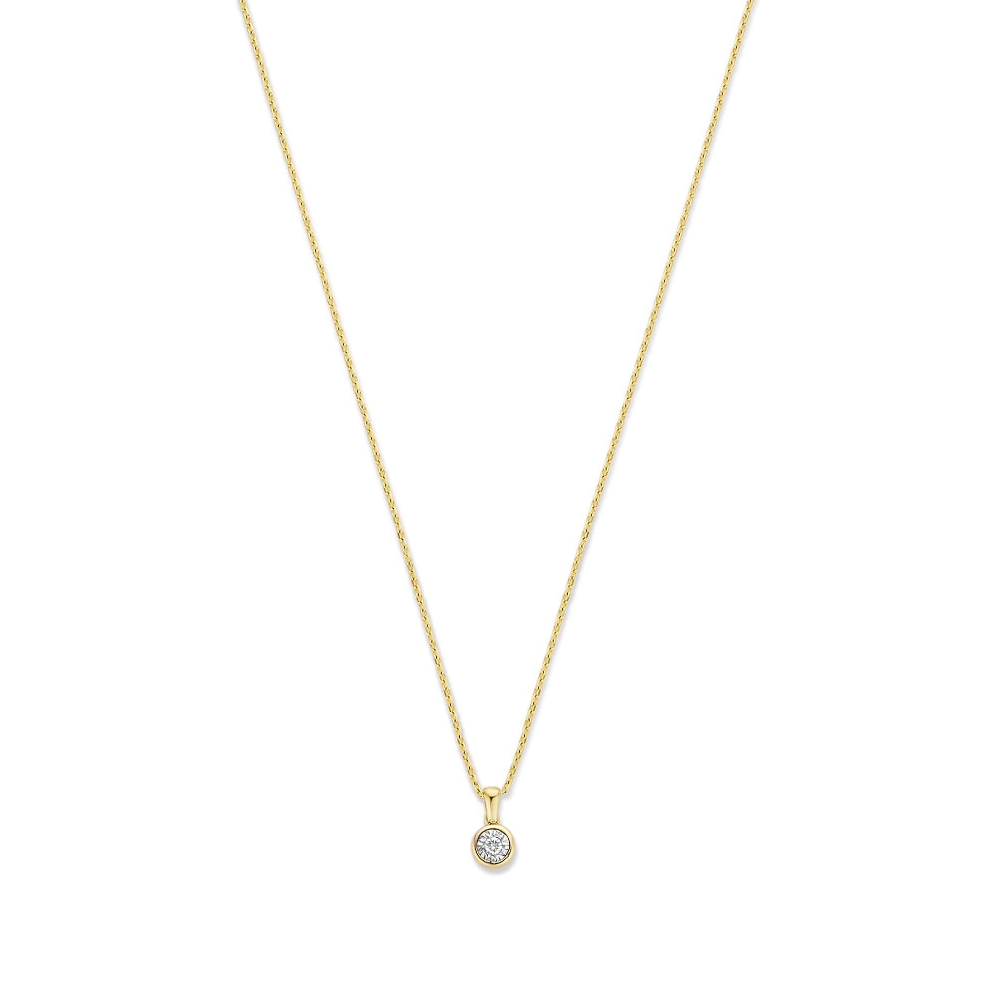 Isabel Bernard De La Paix Inaya 14 Carat Golden Necklace | diamond 0.03 ct | IBD350019