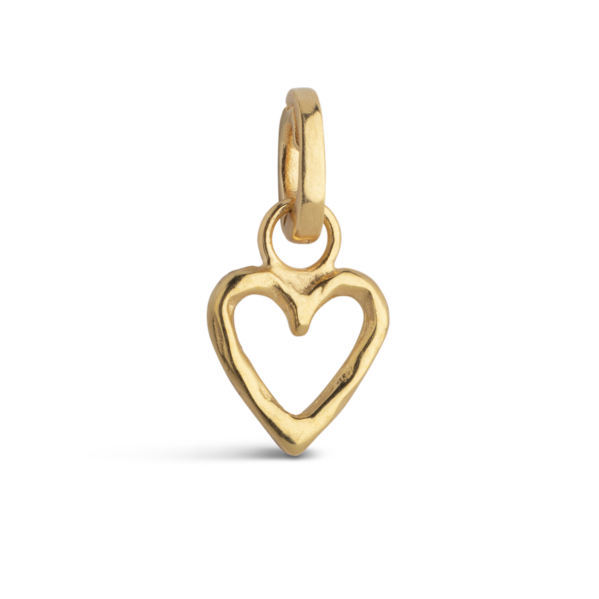 ENAMEL Copenhagen Gold Plated Organic Heart Charm C016G