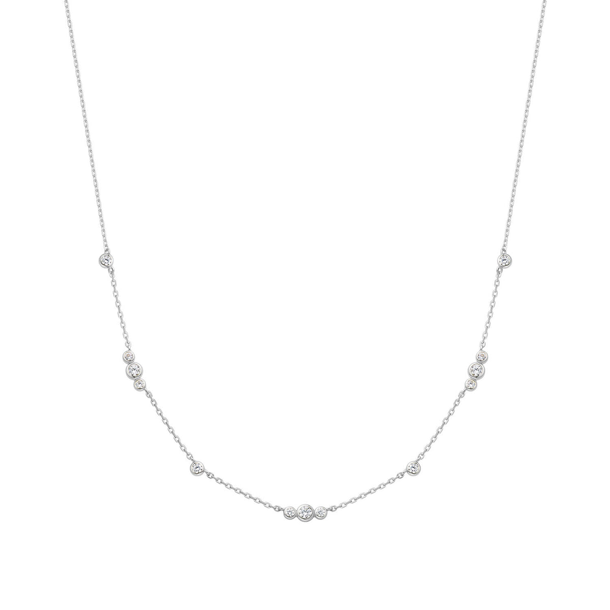 Ania Haie Miss Dainty 925 Sterling Silver Zirconia Necklace AH-N065-04H