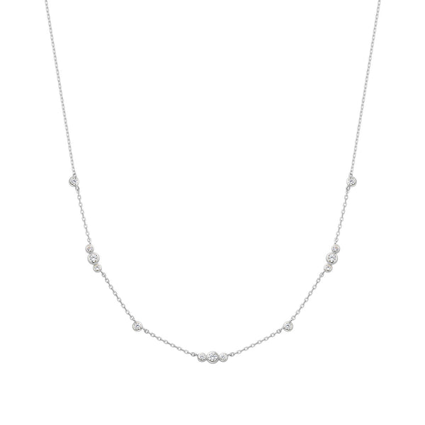 Ania Haie Miss Dainty 925 Sterling Silver Zirconia Necklace AH-N065-04H