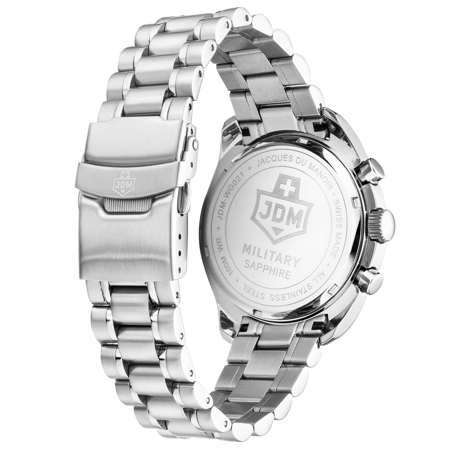 JDM Military Swiss Precision Black Men's Watch JDM-WG021-01