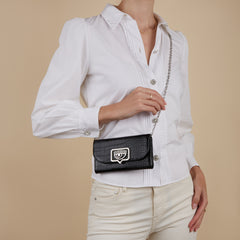 Chiara Ferragni Eyelike Black Crossbody Bag 75SB4BBE-ZS728-899