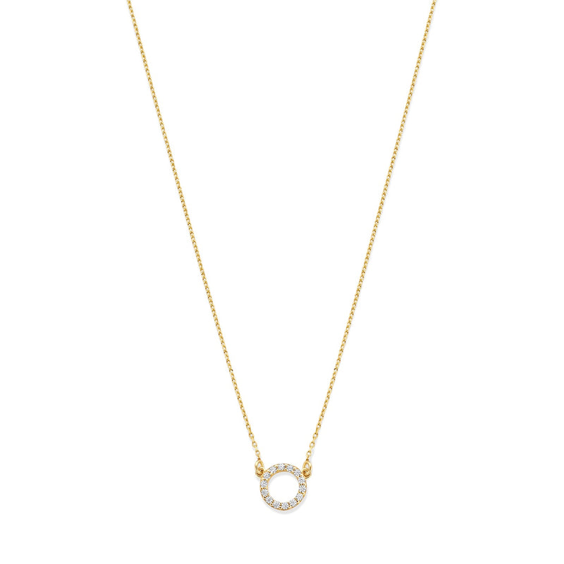 Beloro Jewels Monte Napoleone Irene collier en or 9 carats avec pierres en zirconium BO340048-zoom-