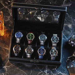 Mats Meier Mont Fort Black Watchbox voor 8 Watchs