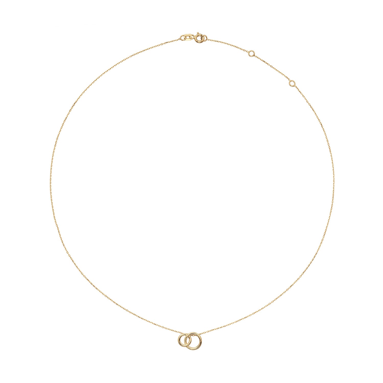 Jackie Gold Giro Doppio 14 Karat Gold Necklace 585 JKN25.408