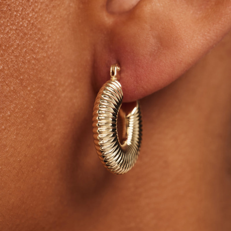 Isabel Bernard Rivoli Melissa boucles d’oreilles en or 14 carats IB360277-zoom-