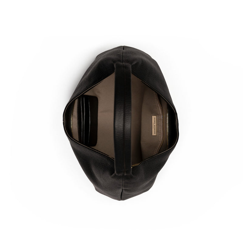 Isabel Bernard Honoré Grace Mini sac à main en cuir noir de veau IB21132-001-zoom-