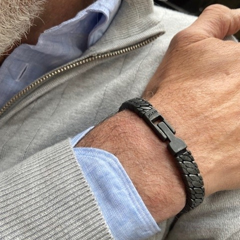 Josh Bracelet Noir 03496-BRA-VB/L-1-zoom-