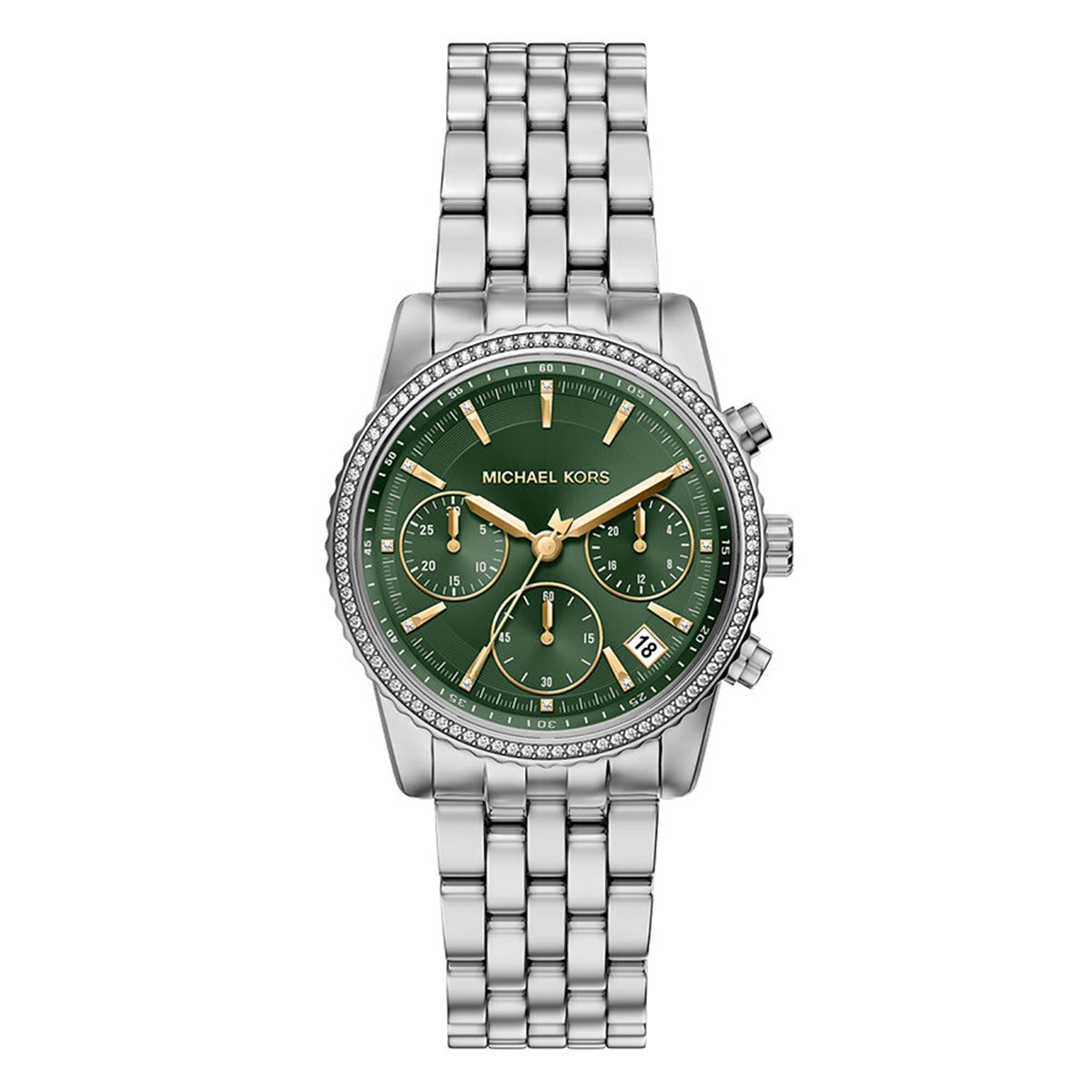 Michael Kors Bryant Round Green Dial Watch MK7583