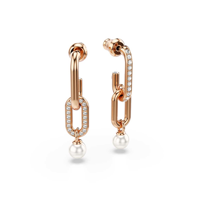 Swarovski Constella Boucles D'Oreilles Couleur Or Rose 5728585-zoom-