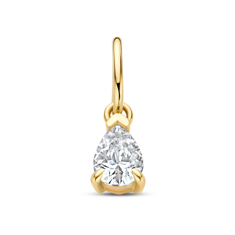 Isabel Bernard Le Marais Zircon Goutte Pendentif Or 14 Carats IB350062-zoom-