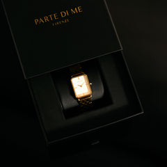 Parte Di Me Orologio Rechthoekig Women'sWatch Silverlcoloured and Green PDM09005