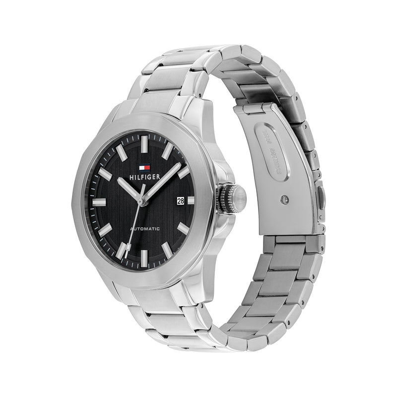 Tommy Hilfiger Lars Montre Automatique Pour Homme Argentée et Noire TH1710692-zoom-