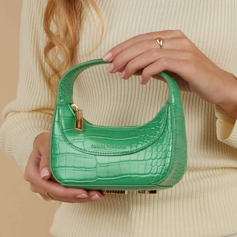 Chiara Ferragni Caia Sac à Main Vert 75SB4BG3-ZS733-170-zoom-