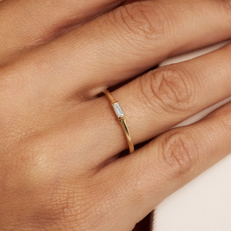 Isabel Bernard De la Paix Bague De la Paix Lucia en or 14 carats avec diamant 0,08 carat IBD330045-50-zoom-