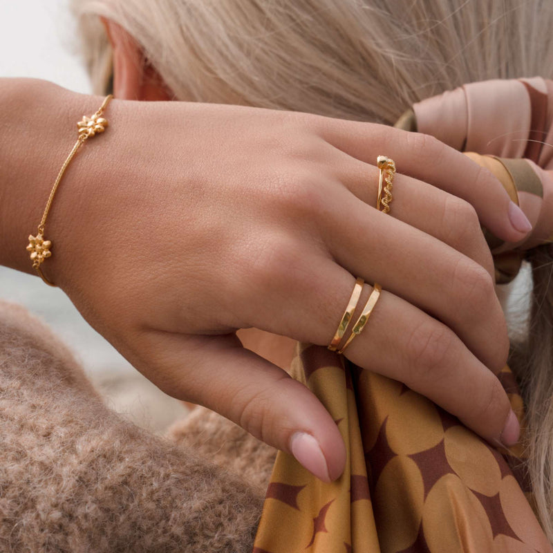 Violet Hamden Sisterhood Lunar Bague Torsadée en Argent 925 Sterling Plaqué Or VH13030G-50-zoom-