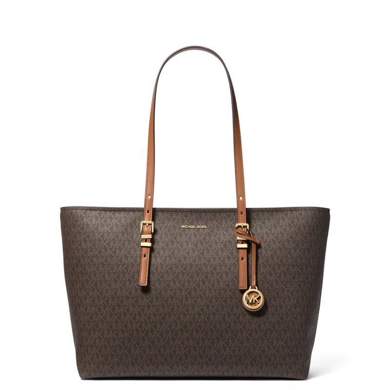 Michael Kors Quinn Brown Tote Bag 30T5GQNT9B-252-zoom-