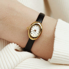 Mockberg Belle Oval Petite Leather Women's Watch MB1412