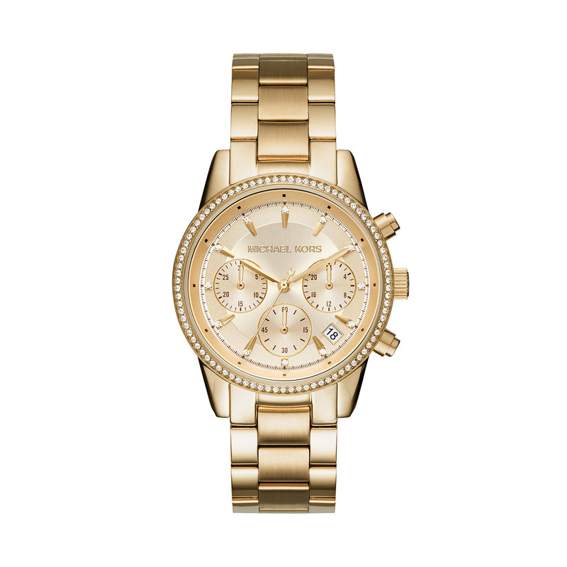 Michael Kors Bryant Femmes Montre Or MK6356-zoom-