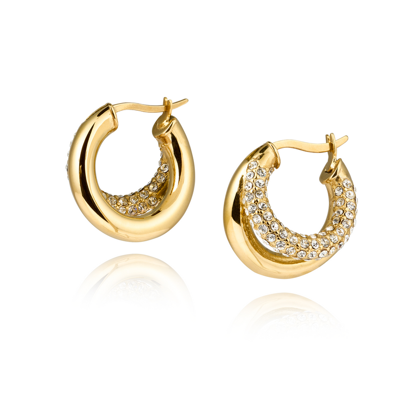Mockberg Kenza Raya Gold Plated Hoops MB1759-zoom-