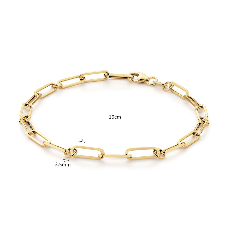 Jackie Gold Pirouette Bracelet À Maillons En Or 14 Carats 585 JKB25.503-zoom-
