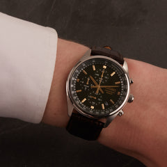 Seiko Chronograph Brown Watch SSB385P1