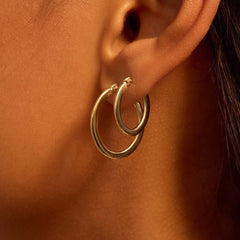 Beloro Jewels Regalo d'Amore 9 karat gold hoop earrings gift set BO90023