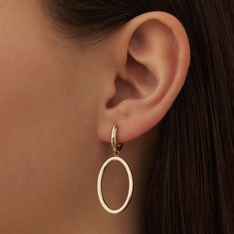 Isabel Bernard Aidee Femmes Pendentifs d'oreille Or 14 carats IB360236-zoom-