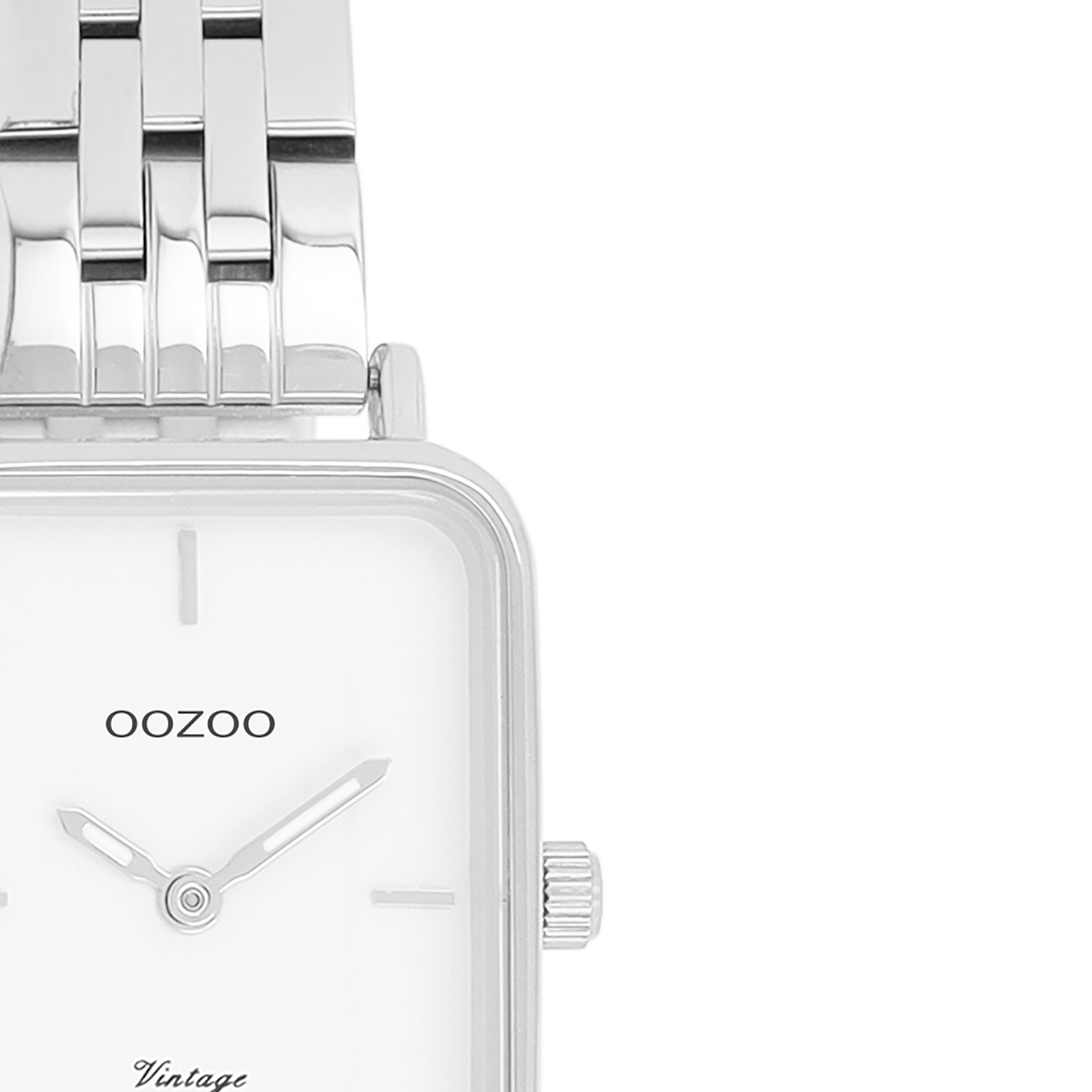 OOZOO Vintage Silver and White Women's Watch C20416